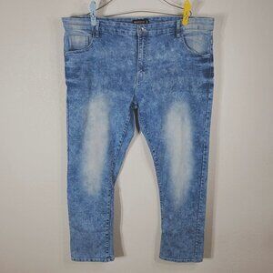 VTG Southpole Baggy Jeans 44x31 Y2K Grunge Hip Hop Urban Skater 90's Acid Wash